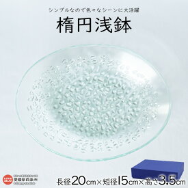 【ふるさと納税】＜楕円浅鉢＞ ※翌月末迄に順次出荷します。 食器 取り皿 薬味入れ ガラス ミラーズウサ 愛媛県 西条市【常温】