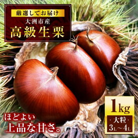 【ふるさと納税】生栗 【先行予約】【2026年9月下旬から順次発送】高級 生栗（ 1kg ） 大粒 旬の味覚 秋の味覚 大洲市/あじさい農園[AGAE007] 栗 クリ くり 栗ご飯 栗ごはん くだもの 果物 フルーツ ふるーつ 生栗 先行予約 おすすめ 人気 お取り寄せ 送料無料 大洲市