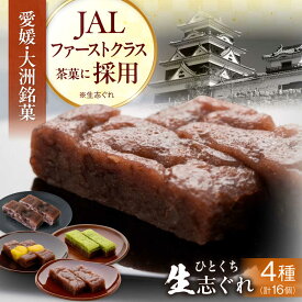 【ふるさと納税】 和菓子 大洲銘菓 ひとくち生志ぐれ 4種16個入り ギフト箱入り 大洲市/有限会社冨永松栄堂[AGCB010] おやつ おかし お菓子 和菓子 スイーツ デザート お茶菓子 ティータイム 銘菓 名産品 志ぐれ しぐれ おすすめ 人気 お取り寄せ 送料無料 贈答 ギフト