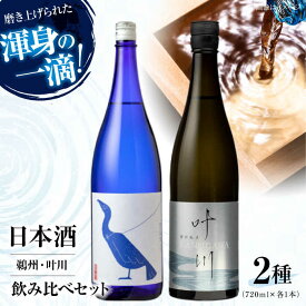 【ふるさと納税】日本酒2種（鵜洲 叶川） 飲み比べ セット 大洲市/一般社団法人キタ マネジメント（大洲まちの駅あさもや）[AGCP810] さけ 酒 地酒 クラフト 日本酒 にほんしゅ 純米大吟醸 にごり酒 大洲市産 産地直送 おすすめ 人気 お取り寄せ 送料無料 大洲市