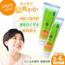 【ふるさと納税】【選べる容量 2本or4本】なた豆＆柿渋 歯磨き粉 セット ハミガキ粉 歯ブラシ オーラルケア 口腔ケア 歯周病予防 | 人気 おすすめ ランキング 大洲市/サンユー商店[AGCS001] 10000 10000円 以下 10000円 以上