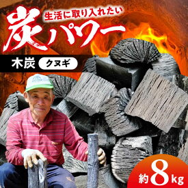 【ふるさと納税】木炭 守りたい里山の地域文化！手作りの炭焼き窯で作る『ますじの炭』木炭（クヌギ）8kg 黒炭 BBQ 燃料 高火力 長時間燃焼 備長炭 炭火 脱臭 除湿 七輪 焼肉 バーベキュー キャンプ アウトドア おすすめ 人気 大洲市/工房きこり[AGCV001]