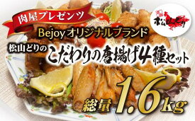 【ふるさと納税】唐揚げ 冷凍 国産 4種セット 愛媛県産 Bejoy｜B78