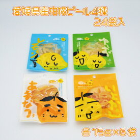 【ふるさと納税】愛媛県産 柑橘 ピール 4種 24袋入 360g