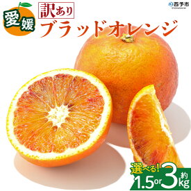 【ふるさと納税】＜【訳あり】愛媛県産 ブラッドオレンジ 約1.5kg／3kg＞『2027年2月下旬～3月下旬迄順次発送予定』 選べる 容量 内容量 わけあり ジューシー みかん 蜜柑 果物 くだもの フルーツ ミカン 果汁 国産 特産品 株式会社三代目みかん職人 愛媛 西予市【冷蔵】