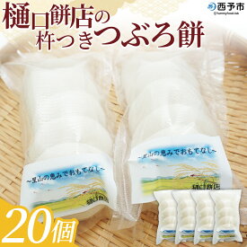 【ふるさと納税】＜樋口餅店の杵つきつぶろ餅 20個＞ もち 餅 モチ 丸もち オモチ うるち米 もち米 ぜんざい お汁粉 おしるこ 雑煮 お雑煮 正月 お正月 食品 樋口餅店 愛媛県 西予市【冷凍】『1か月以内に順次出荷予定』