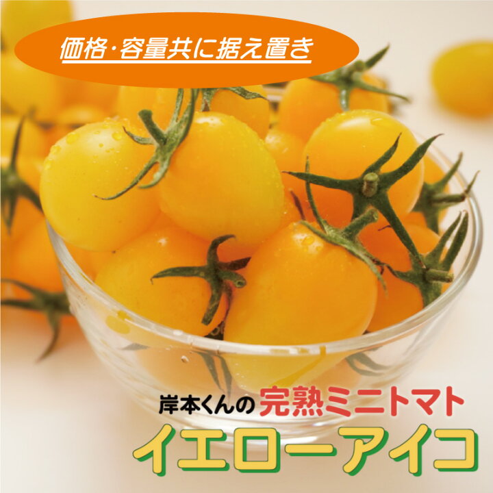 楽天市場】【ふるさと納税】 完熟 ミニトマト イエローアイコ 180g 8 