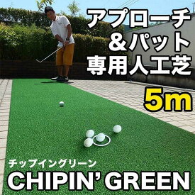 【ふるさと納税】ゴルフ 屋外練習・ アプローチ＆パット専用人工芝 チップイングリーン CHIPIN'GREEN 90cm×5m 【パターマット工房PROゴルフショップ】[ATAG106]