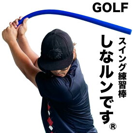 【ふるさと納税】ゴルフスイング練習器具 青いしなルンです しなるスイング練習棒90cm・500g ストレートタイプ / 矯正 しなるんです しなり系 【パターマット工房PROゴルフショップ】[ATAG097]