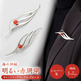 【ふるさと納税】珊瑚ブローチ (1点) 【有限会社米沢サンゴ店】[ATCX007]
