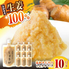 【ふるさと納税】高知そだちのしょうがだけ 約50g×10パック 【Japan Ginger 株式会社】 しょうが ショウガ 生姜 国産 高知 調味料 無添加 食品添加物不使用 パウチ[ATFD004]