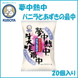 【ふるさと納税】夢中熱中バニラとあずきの最中　20個入 | 久保田食品 アイス | もなか あいす バニラ ばにら こうち 高知市 高知県