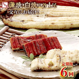 【ふるさと納税】 ヤマジュウ厳選！国産うなぎ蒲焼き・白焼きを交互にお届け！国産うなぎ1尾【全6回定期便】 ウナギ 鰻 かば焼き 白焼き 加工品 魚 魚介類 惣菜 冷凍 送料無料 yj056