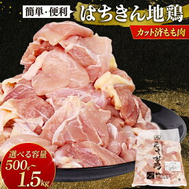【ふるさと納税】 鶏肉 もも肉 小分け カット済み 唐揚げ用 鍋用 国産 若鶏 真空パック 高知県産はちきん地鶏 0.5kg～1.5kg 冷凍 ごちそう クリスマス 年末年始 室戸市 送料無料