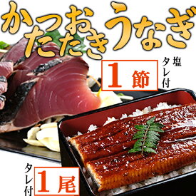 【ふるさと納税】【数量限定】うなぎの蒲焼き1尾とかつおのたたき1節　食べ比べセット　鰹 カツオ 鰻 ウナギ 惣菜 おかず 冷蔵 魚 魚介 海鮮 カツオタタキ 15000円 訳あり 送料無料 kd039