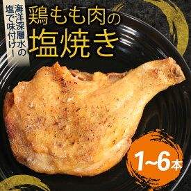 【ふるさと納税】 初音 彩どり 鶏もも肉の塩焼き 1本 約250g (調理後) 骨付き 味付き 肉 鶏肉 もも肉 モモ肉 鳥肉 とり肉 焼き鳥 焼鳥 やきとり ヤキトリ パーティー 惣菜 冷凍 簡単調理 送料無料 hn007
