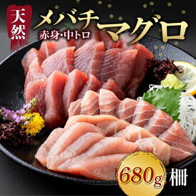 【ふるさと納税】 天然まぐろ 中トロ 赤身 柵 計680g 以上 サク さく メバチ 目鉢 マグロ 鮪 まぐろ 100% 冷凍 刺身 お刺身 海鮮 丼 刺し身 小分け 高知 室戸 tk176