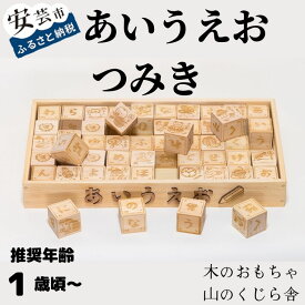 【ふるさと納税】10-（37）あいうえおつみき 木のおもちゃ 赤ちゃん ベビー 幼児 男の子 女の子 山のくじら舎 知育玩具 木製玩具 1歳 2歳 3歳 遊ぶ 喜ぶ 皇室 日本製 手作り 高知県産ヒノキ使用 名入れ可能 誕生日 出産祝 プレゼント ラッピング のし対応 送料無料