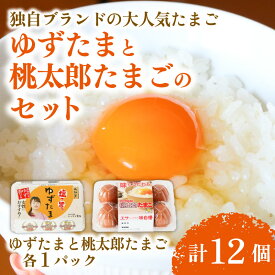 【ふるさと納税】 卵 ゆずたまと桃太郎たまごのセット 6個入り×各1パック 1回 3回 4回 6回 12回 定期便 たまご 卵 鶏卵 柚子 風味 赤玉 たまごかけごはん 桃太郎 優勝 殿堂入り たまごかけ TKG おいしい 高級 人気 おすすめ ふるさと納税 卵 ふるさと納税卵 高知県 南国市
