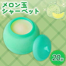 【ふるさと納税】 メロン玉シャーベット 110ml✕20個 アイスクリーム 人気 大容量 有名 アイスセット 詰め合わせ スイーツ ジェラート 久保田食品 高知県 南国市