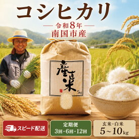 【ふるさと納税】 スピート配送 玄米 白米 令和8年度 南国市産 コシヒカリ 新米 選べる ふるさと納税米 5kg 10kg 定期便 数量限定 精米 米 早場米 家庭用 コメ お米 ご飯 おにぎり こめ キロ 弁当 南国市米 ふるさと納税玄米 産直米 ふるさと納税定期便 高知県 南国市 直送