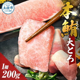 【ふるさと納税】本マグロ 大トロ まぐろ マグロ 本まぐろ 200g maguro 大とろ とろ トロ 鮪 柵 ブロック 刺身 刺し身 魚 海鮮 海鮮丼 海産物 海の幸 寿司 贅沢 人気 美味しい おいしい 冷凍 配送 お祝い 贈答 高知県 高知 土佐市 故郷納税 ふるさとのうぜい 返礼品 16000円