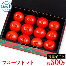 【ふるさと納税】フルーツトマト特選ギフト約500g トマト フルーツトマト 池トマト 糖度10度以上 高糖度 高知県産 ギフト 箱入り 贈答用 贈り物 健康 美味しい ふるーつとまと お取り寄せグルメ 故郷納税 ふるさとのうぜい 10000円 返礼品 高知 土佐市