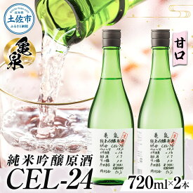 【ふるさと納税】日本酒 純米吟醸 CEL-24 720ml （生酒） 2本セット 20000円以内 アルコール 度数 14度 特産品 地酒 亀泉 cel24 セル24 純米吟醸生原酒 地酒 晩酌 人気 甘口 フルーティ 原酒 お酒 酒 さけ 純米吟醸お祝い ギフト お歳暮 年末年始 土佐市 16000円 10000円台
