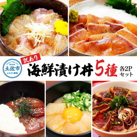 【ふるさと納税】訳あり 海鮮漬け丼セット 5パック 10パック 漬け丼 まぐろ イカ ぶり 鯛 タイ カツオのタタキ 鰹タタキ 食べ比べ 海鮮 魚 冷凍 食品 保存食 小分け 一人暮らし 簡単 高知 海鮮丼 鯛めし 漬け丼 惣菜 そうざい 訳アリ わけあり 不揃い 規格外 故郷納税