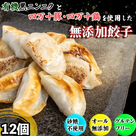 【ふるさと納税】 有機 黒 ニンニク と 四万十 豚 で作った 最高級 餃子 （ 6個 x 2~8パック ）ぎょうざ ギョウザ にんにく 高知 野菜 EA0311