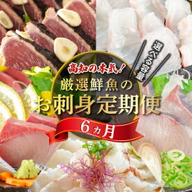 【ふるさと納税】 旬の お刺身 定期便 年 6回 新鮮 刺身 毎月 届く 半年 鮮魚 産地直送 真鯛 カンパチ ブリ 鰤 カツオ 鰹 シマアジ 高知県 須崎市 海鮮 さしみ 刺し身 6ヶ月 高級魚 半年 チルド冷蔵 国産 お造り 柵 切るだけ盛り合わせ