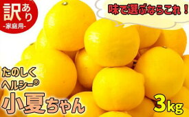 【ふるさと納税】 【訳あり】小夏 (日向夏) ヘルシー小夏ちゃん 3kg 2026年 5月末から順次発送 | 家庭用 期間 数量 限定 旬 人気 果物 くだもの 柑橘 フルーツ みかん ジュース 高知県 須崎市 KYM009