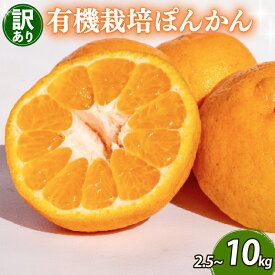 【ふるさと納税】 【レビュー評価4.73】 訳ありぽんかん 2.5 ~ 10kg サイズ混合 オーガニック 【早期予約 2026年2月上旬より順次発送】 無農薬 有機 JAS認定 柑橘 みかん 家庭用 ふるさと納税柑橘 先行予約 数量限定 期間限定 旬 ふるさと納税ぽんかん くだもの フルーツ