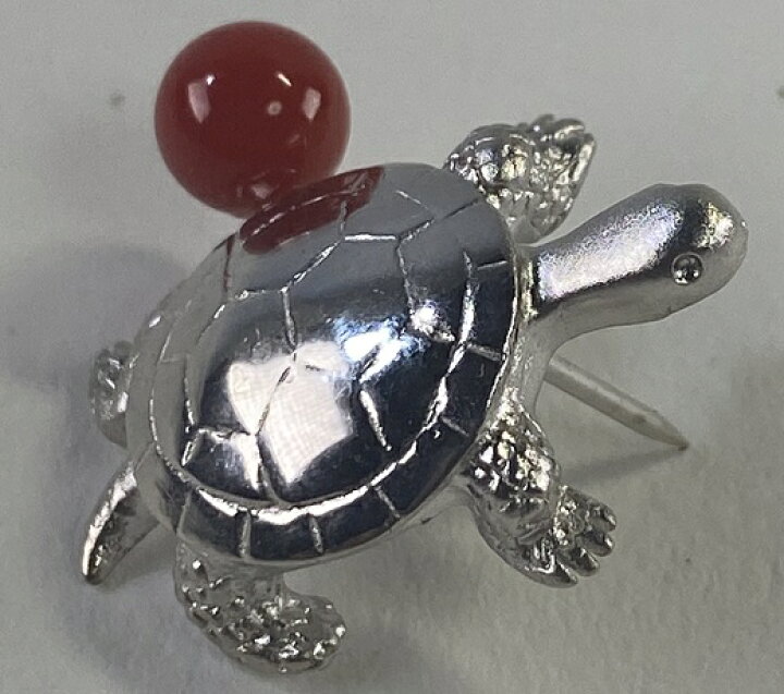 楽天市場】【ふるさと納税】赤珊瑚と福亀のピンブローチ（保管ケース付  