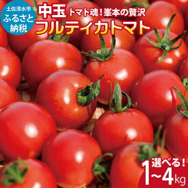 【ふるさと納税】トマト魂！峯本の贅沢フルティカトマト（中玉サイズ）選べる内容量 1kg/2kg/3kg/4kg 先行予約 ミディトマト フルーツトマト トマト ふるさと納税 フルティカ とまと サラダ 野菜 美味しい 甘い 冷蔵配送 大量 箱詰め 国産 高知県 故郷納税 高知【R01031】