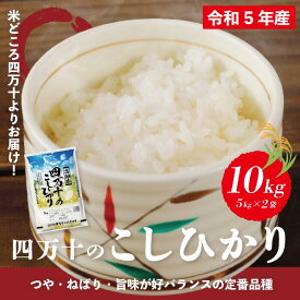 【ふるさと納税】R5-149．【令和5年産】四万十のこしひかり 10kg こしひかり コシヒカリ 米 こめ コメ ごはん ふっくら もちもち 白米 精米 国産 高知県 高知 四万十 産地直送 送料無料