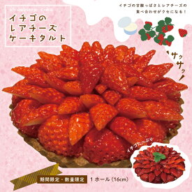 【ふるさと納税】 数量限定 期間限定 イチゴ たっぷり！イチゴの レアチーズ タルト 国産 冷凍 フルーツ 果物 いちご 苺 チーズケーキ ケーキ 焼菓子 洋菓子 菓子 デザート スイーツ 高知 四万十 しまんと 限定 送料無料 お取り寄せ【2026年1月中旬～4月下旬配送】25-504