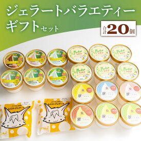 【ふるさと納税】ジェラート バラエティギフト セット 合計20個 - アイスクリーム デザート スイーツ お菓子 洋菓子 詰合せ 詰め合わせ アソート ギフト 贈り物 ドルチェかがみ 高知県 香南市【冷凍】
