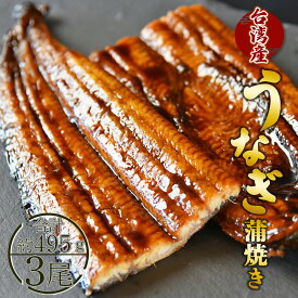 【ふるさと納税】養殖うなぎ蒲焼き 3尾(合計約495g)(台湾産鰻) - 鰻 ウナギ かばやき タレ付き たれ 土用の丑の日 スタミナ 夕飯 有頭 おつまみ 肴 ひつまぶし うな丼 うな重 丼ぶり 送料無料 フジ物産 高知県 香南市【冷凍】fb-0015