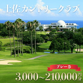 【ふるさと納税】【選べる】土佐カントリークラブ プレー券 3,000〜210,000円分 - ゴルフ場 チケット プレー券 利用券 ラウンド コース 趣味 体験 スポーツ アウトドア 手結山開発観光株式会社 高知県 香南市【常温】Rkb-0017