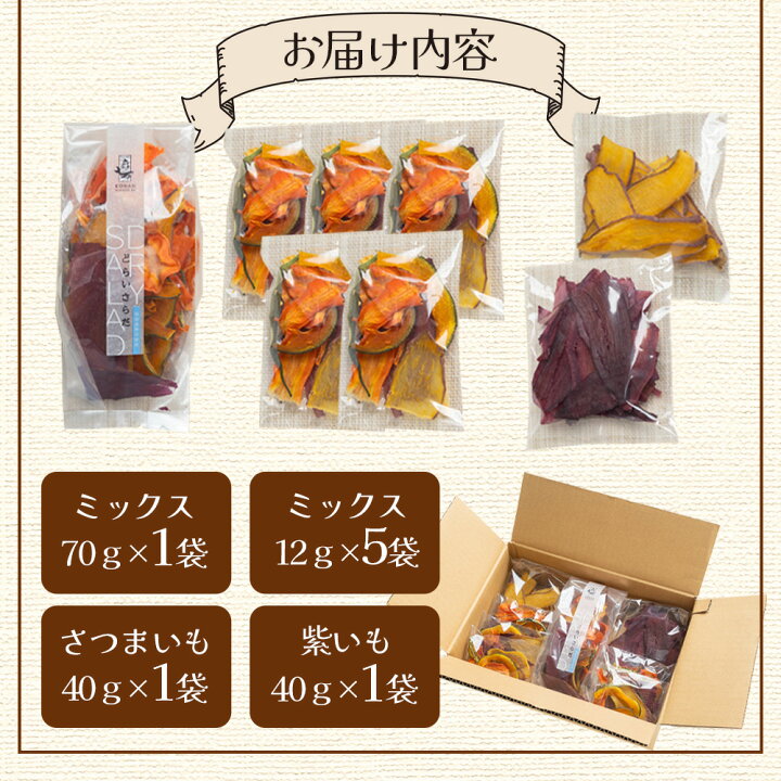 楽天市場】【ふるさと納税】野菜チップス詰め合わせ 合計8袋（ミックス 