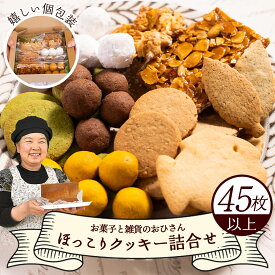 【ふるさと納税】ほっこりクッキー 詰め合わせ 合計45枚以上（全10種類 各1袋入り）セット - 詰合せ つめあわせ 小分け 小袋 個包装 お取り寄せ おやつ スイーツ ギフト 焼き菓子 手土産 手作り バター こだわり 素材 安心 こども 常温 紅茶 かわいい 5,000円以上 5000円以上