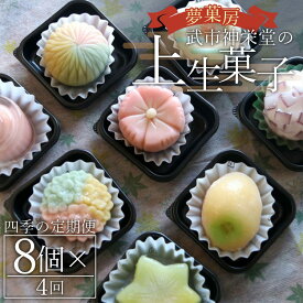 【ふるさと納税】四季の定期便 季節の上生菓子 - 送料無料 和菓子 スイーツ 和スイーツ おやつ 冷凍便 武市神栄堂 お茶会 贈り物 プチギフト 家庭用 4回配送 入金確認後の次配送月から発送開始 のし 熨斗 特産品 高知県香南市【冷凍】 Wyd-0018