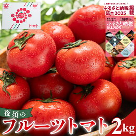 【ふるさと納税】【2026年出荷分 先行予約受付】夜須のフルーツトマト 約2kg - 旅サラダに取り上げられました！ 令和8年 野菜 やさい とまと フルティカ 完熟 小ぶり 小さめ 糖度 フレッシュ 産地直送 高知県 香南市 レビューキャンペーン ゆずあんぱん風おまんじゅう