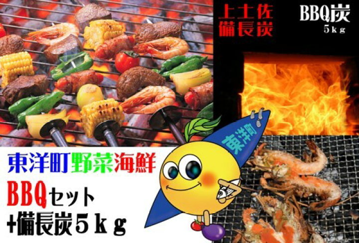 楽天市場 ふるさと納税 S155 東洋町野菜海鮮bbqセット 伊勢海老1kg 野菜5品前後 上土佐備長炭5kg 国産 東洋町産 バーベキュー セット 四国 家庭用 自宅用 おうち時間 送料無料 高知県東洋町