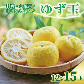 【ふるさと納税】 【毎年大人気！安田のゆず！】安田町産 ゆず玉-料理にお酒にお風呂にどうぞ- 期間限定 ゆず ユズ 12-15玉 柚子 果物 柑橘 フルーツ スイーツ デザート 柚子風呂 ゆず風呂 柚子湯 早期予約 季節限定 ふるさと納税 高知 ゆず 人気 おすすめ 高知 安田町 TR-26