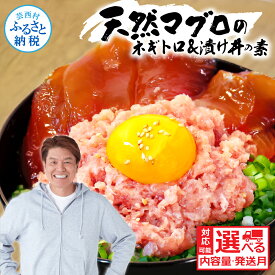 【ふるさと納税】 天然マグロのネギトロと漬け丼のセット 選べる内容量 海鮮 鮪 まぐろ ネギトロ丼 ねぎとろ まぐろたたき マグロ 訳あり 海鮮丼 海鮮丼の具 漬け丼 冷凍配送 食品 訳アリ 人気 保存食 小分け 便利 お手軽 個食 一人暮らし 女性 男性 10000円～ 冷凍食品