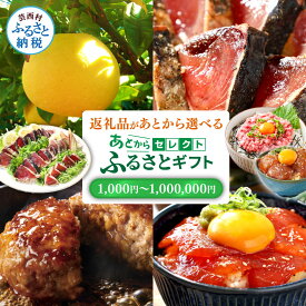 【ふるさと納税】あとから返礼品が選べるギフトコード あとからセレクト 1000円～100万円分 5000円 10000円 30000円 5万円 10万円 30万円 50万円 カタログ おすすめ ゴルフ 肉 うなぎ かつお 酒 米 みかん メロン いちご 定期便 果物 ランキング 人気 コンシェルジュ