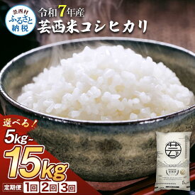 【ふるさと納税】米 コシヒカリ 新米 5kg 10kg 15kg お米 令和7年産 芸西米（げいせいまい）10000円 定期便 2回 3回 すぐ届く 選べる内容量 こしひかり 白米 美味しい おこめ 国産 高知県産 家庭 ご飯 銘柄 故郷納税 ランキング 人気 銘柄米 選べる発送月 早い