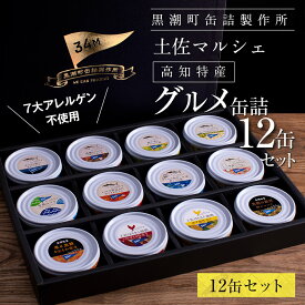 【ふるさと納税】グルメ缶詰12缶セット〈黒潮町共通返礼品〉防災 故郷納税 缶詰 食べくらべ 詰め合わせ 魚 国産 保存 長期保管 おかず おつまみ 缶詰め カンヅメ 常温配送 常温保存 備蓄 日持ち 20000円台 30000円以下 酒の肴 ごはんのお供 はじめて おしゃれ ホテル 高評価